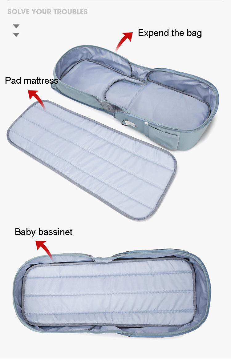 Waterproof Convertible Baby Diaper Bag / Changing Mat