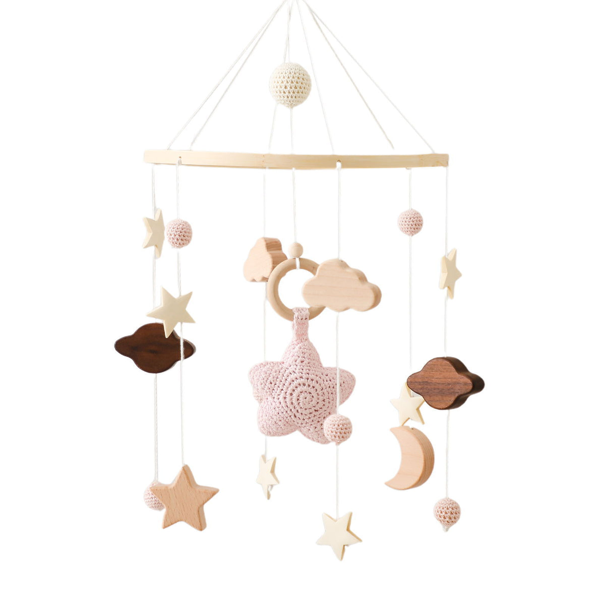 Star Moon Cloud Crib Pendant