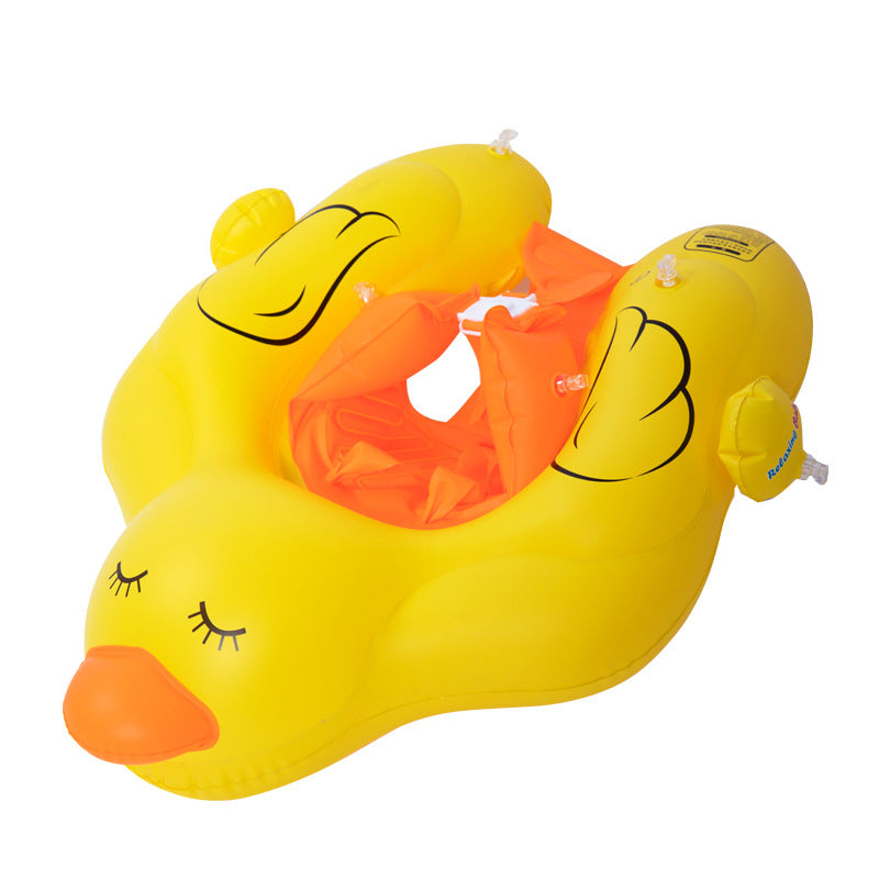 Ducky Baby Swimming Ring with Sun Shade