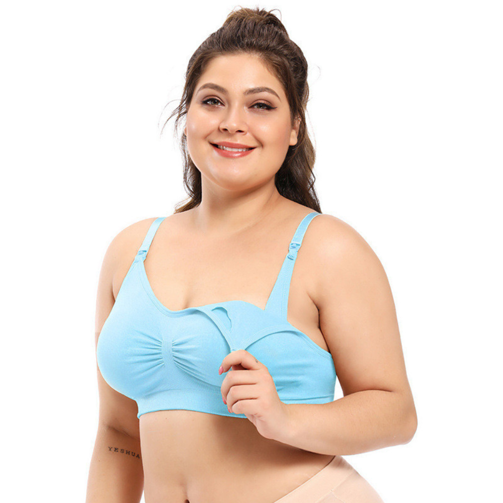 Front Buckle Breastfeeding Bra - Plus Sizes