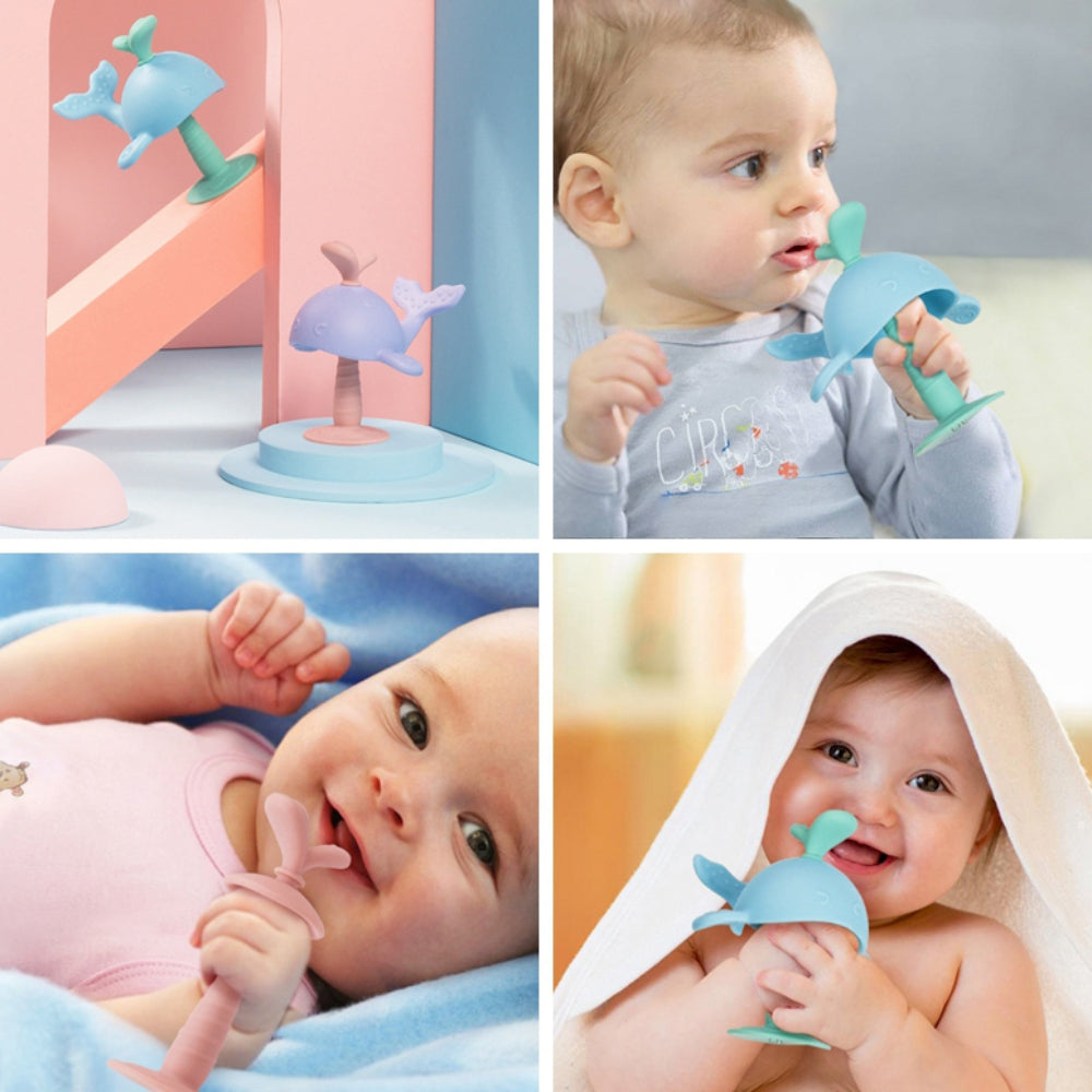 Baby-Beißspielzeug für Neugeborene, sichere Beißringe aus Silikon für Säuglinge und Kleinkinder, beruhigen das Zahnfleisch des Babys, perfektes Geschenk zur Babyparty