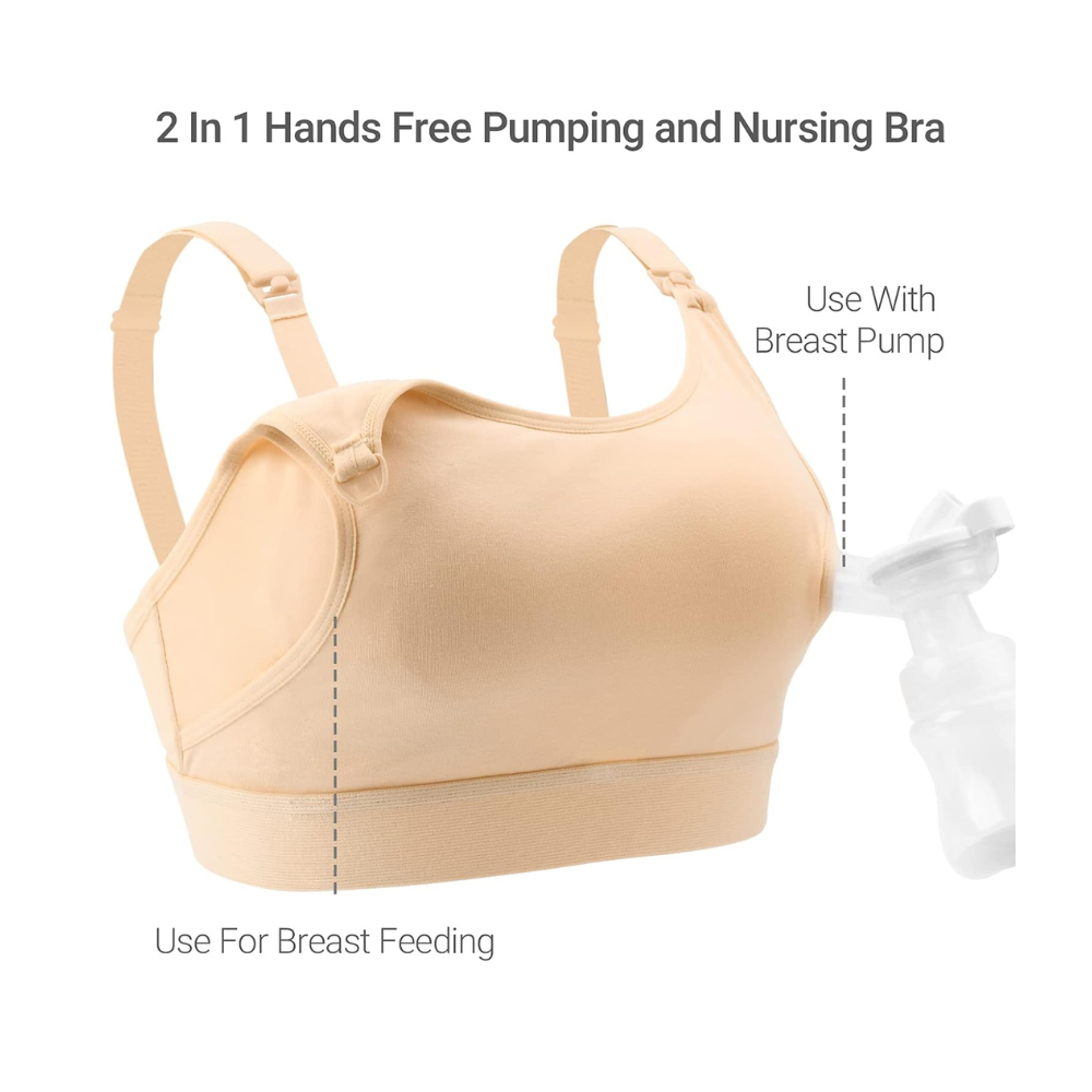 Hands-free Adjustable Breast Pumping Bra