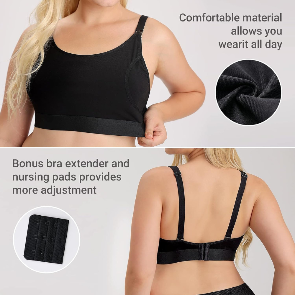 Hands-free Adjustable Breast Pumping Bra