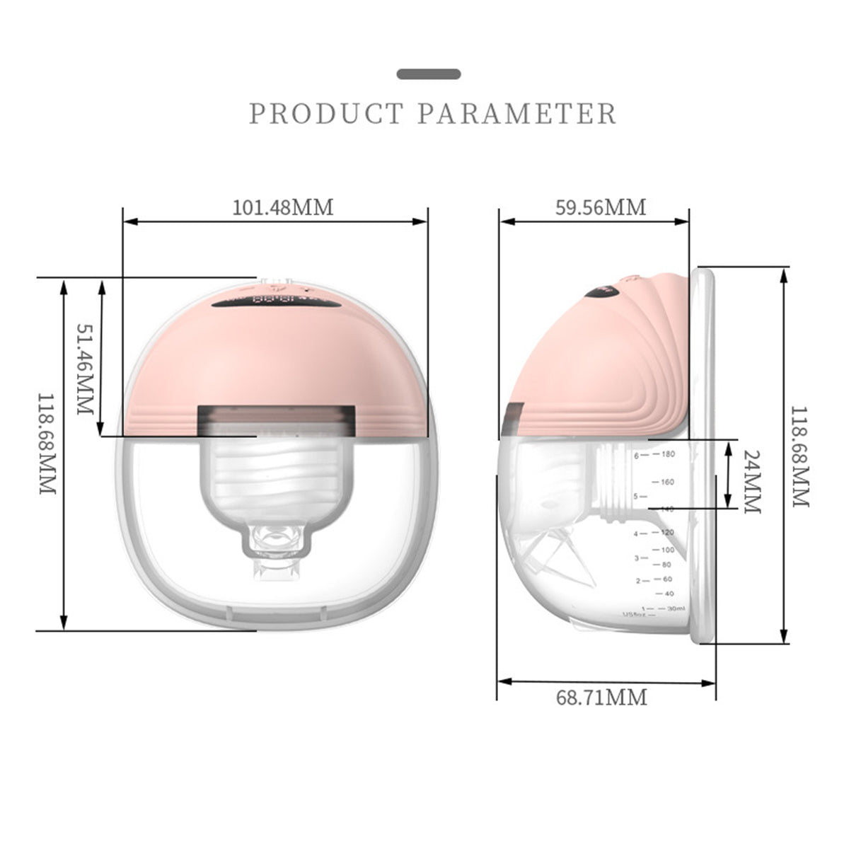 Pearla™ - Invisible Wearable Breast Pump - Long Battery Life