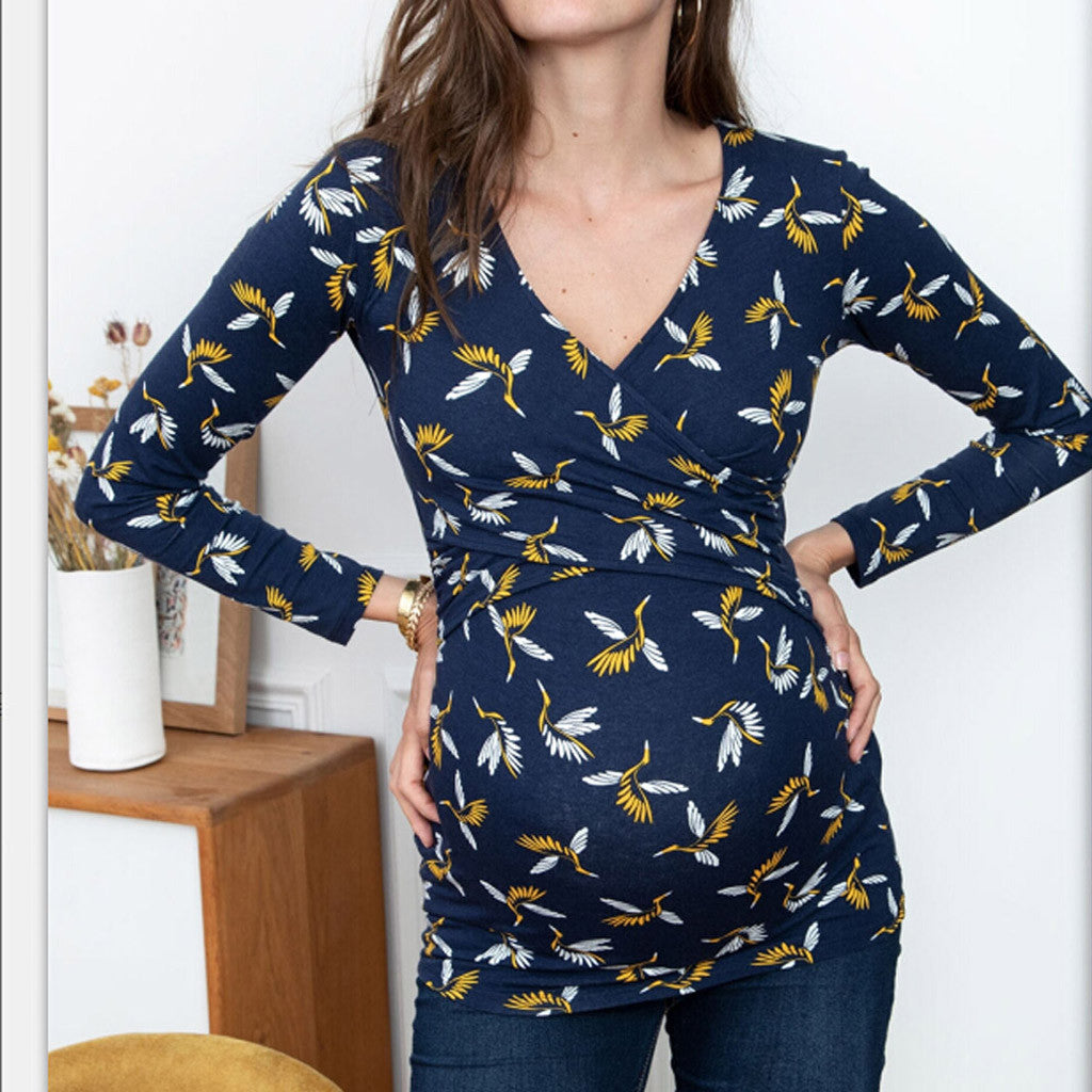 Long Sleeve Maternity Breastfeeding Top