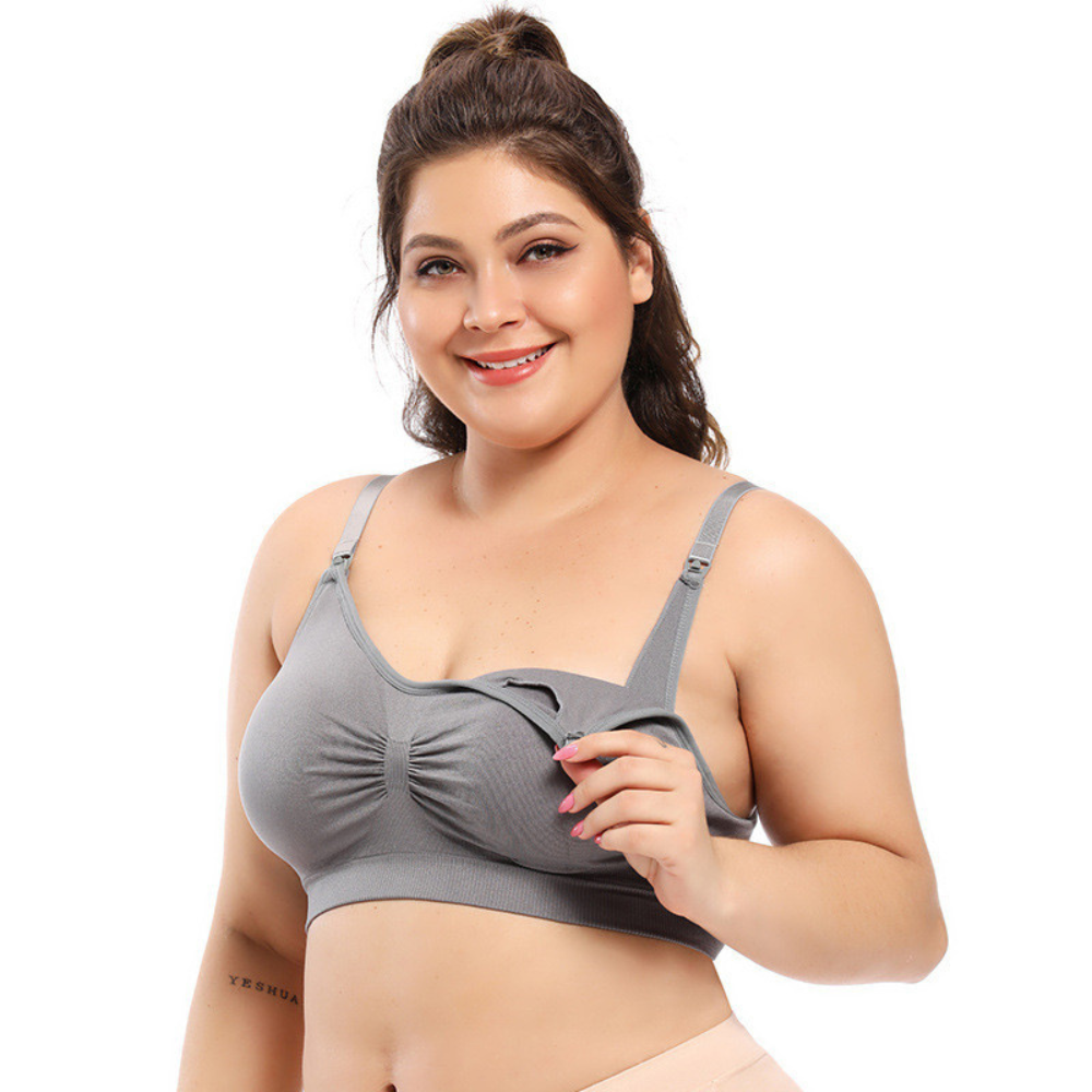 Front Buckle Breastfeeding Bra - Plus Sizes