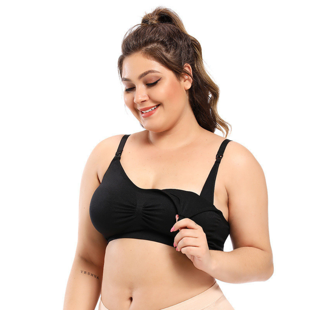 Front Buckle Breastfeeding Bra - Plus Sizes