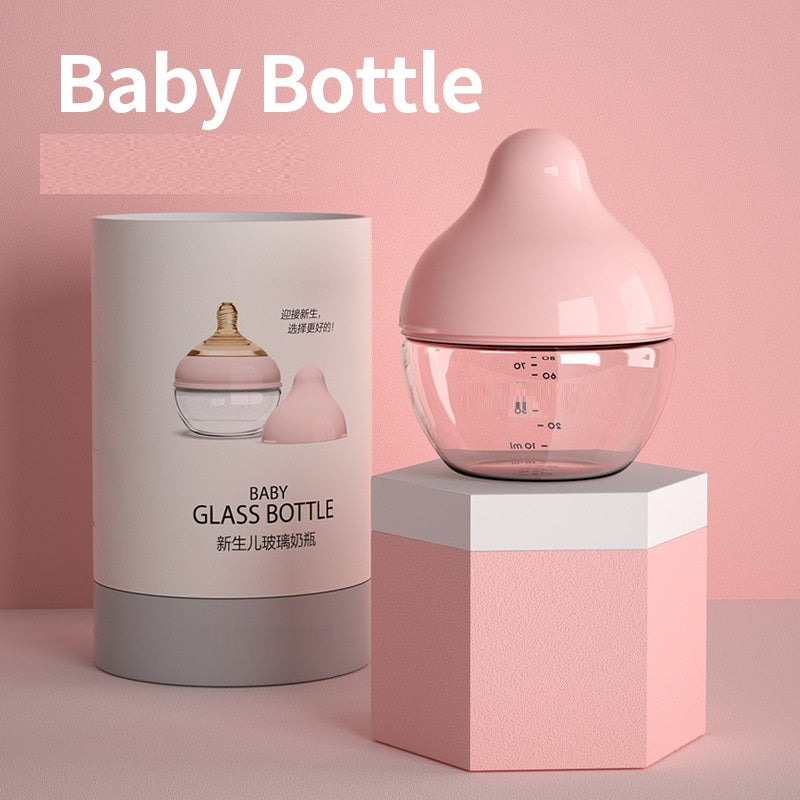 Erstickungssichere Babyflasche mit weiter Öffnung für Neugeborene