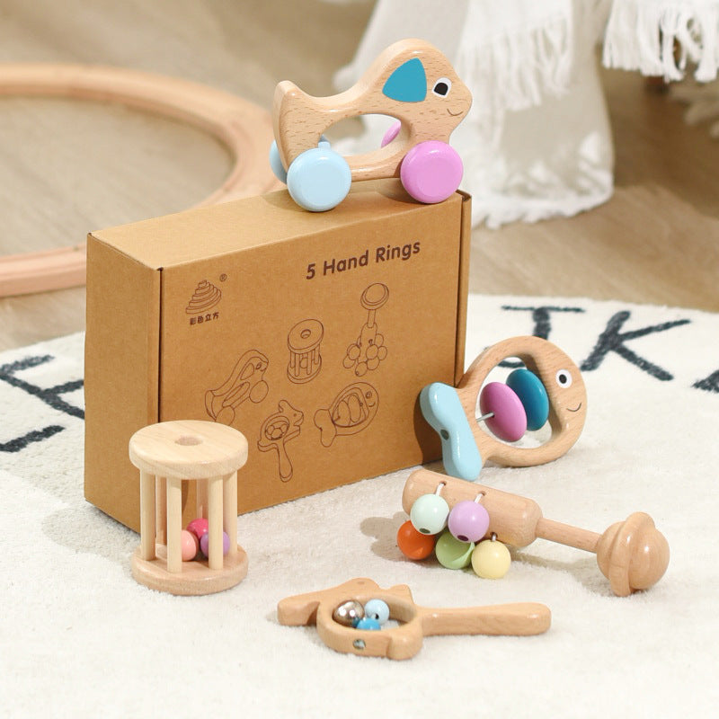 Newborn Rattles & Educational Toys - Set of 5