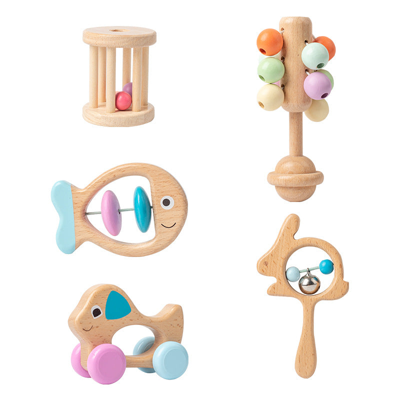 Newborn Rattles & Educational Toys - Set of 5