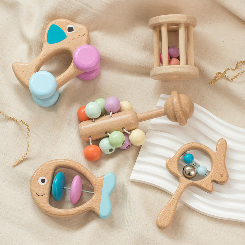 Newborn Rattles & Educational Toys - Set of 5