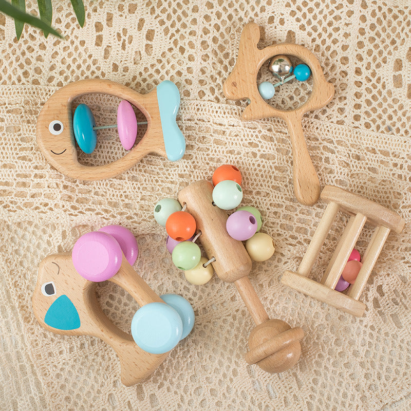 Newborn Rattles & Educational Toys - Set of 5