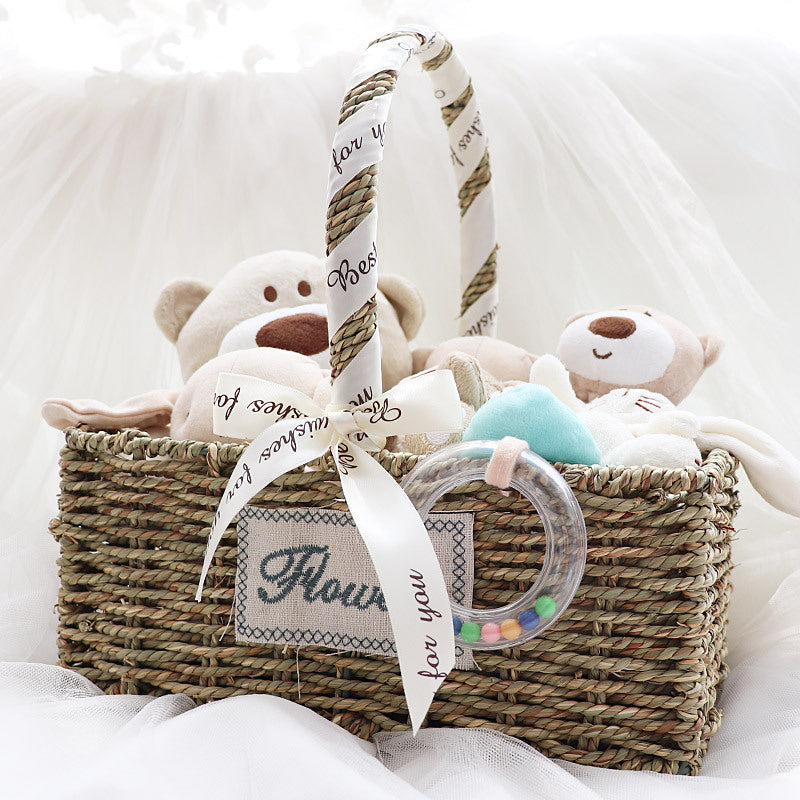 Newborn Baby Cotton Toys Set Gift Box