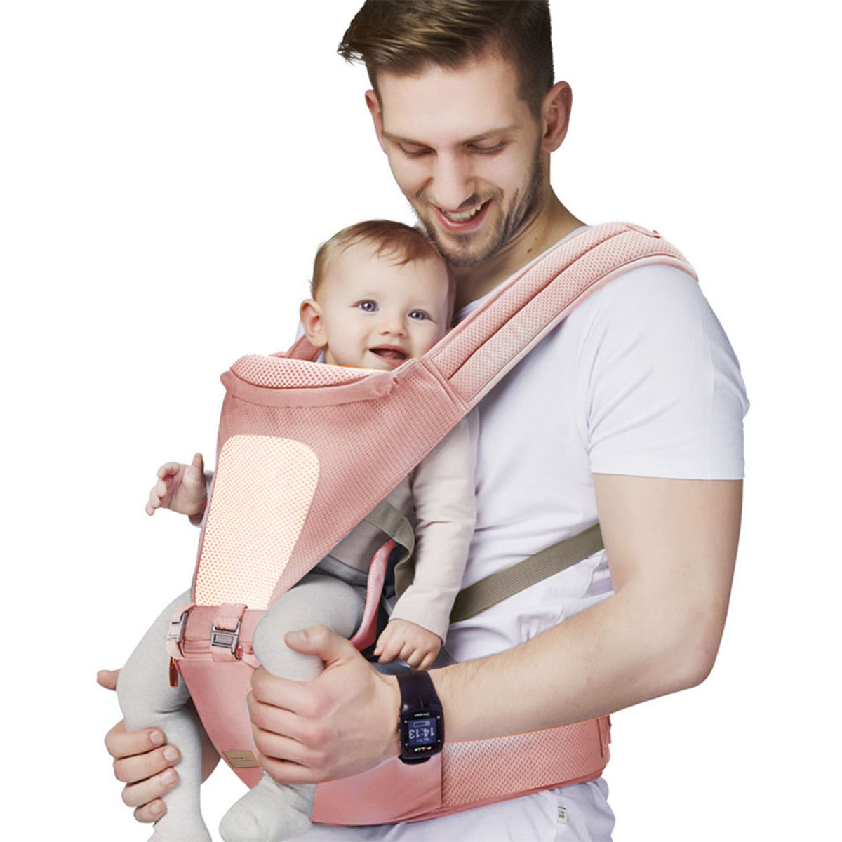 Ergonomische, atmungsaktive Babytrage