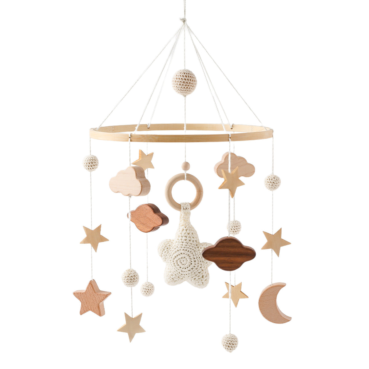 Star Moon Cloud Crib Pendant