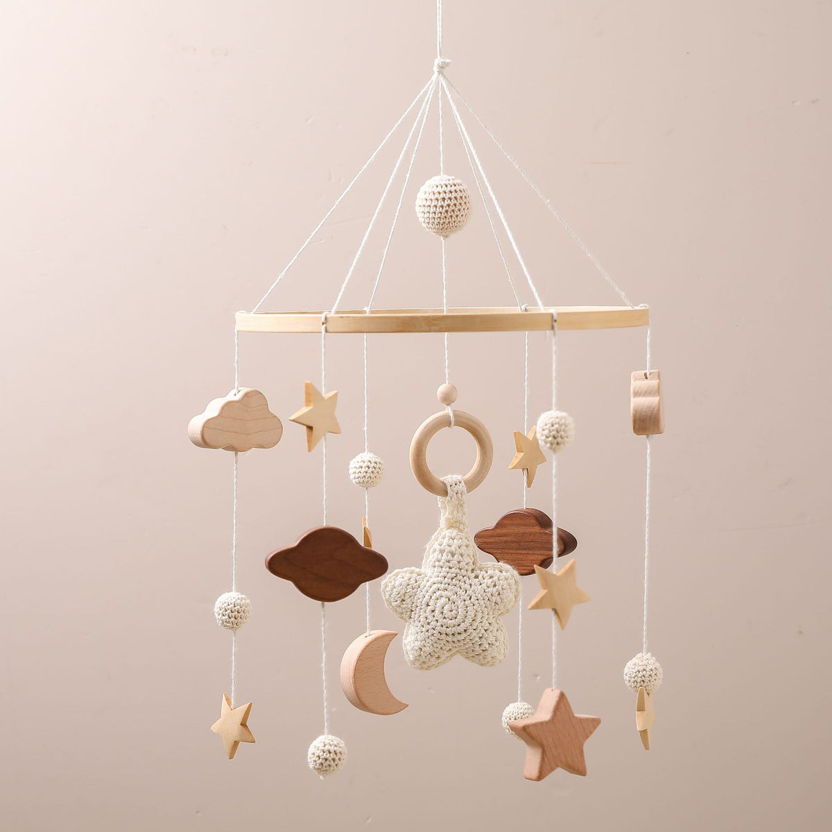 Star Moon Cloud Crib Pendant