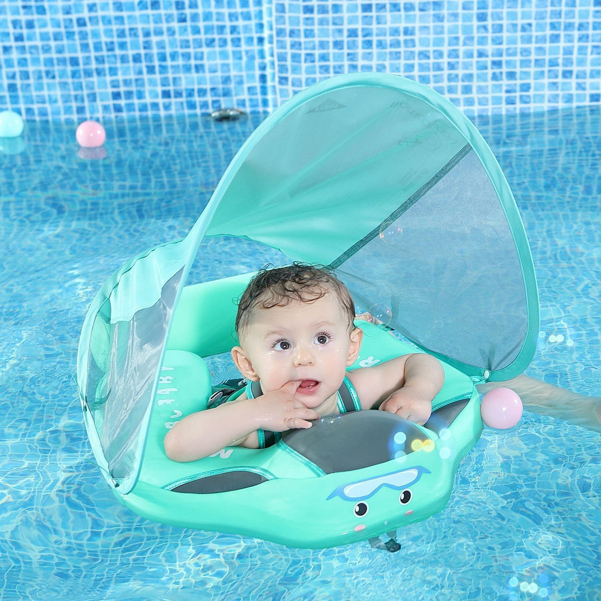 Swimbino™ - Baby Swimming Float with Sun Protection